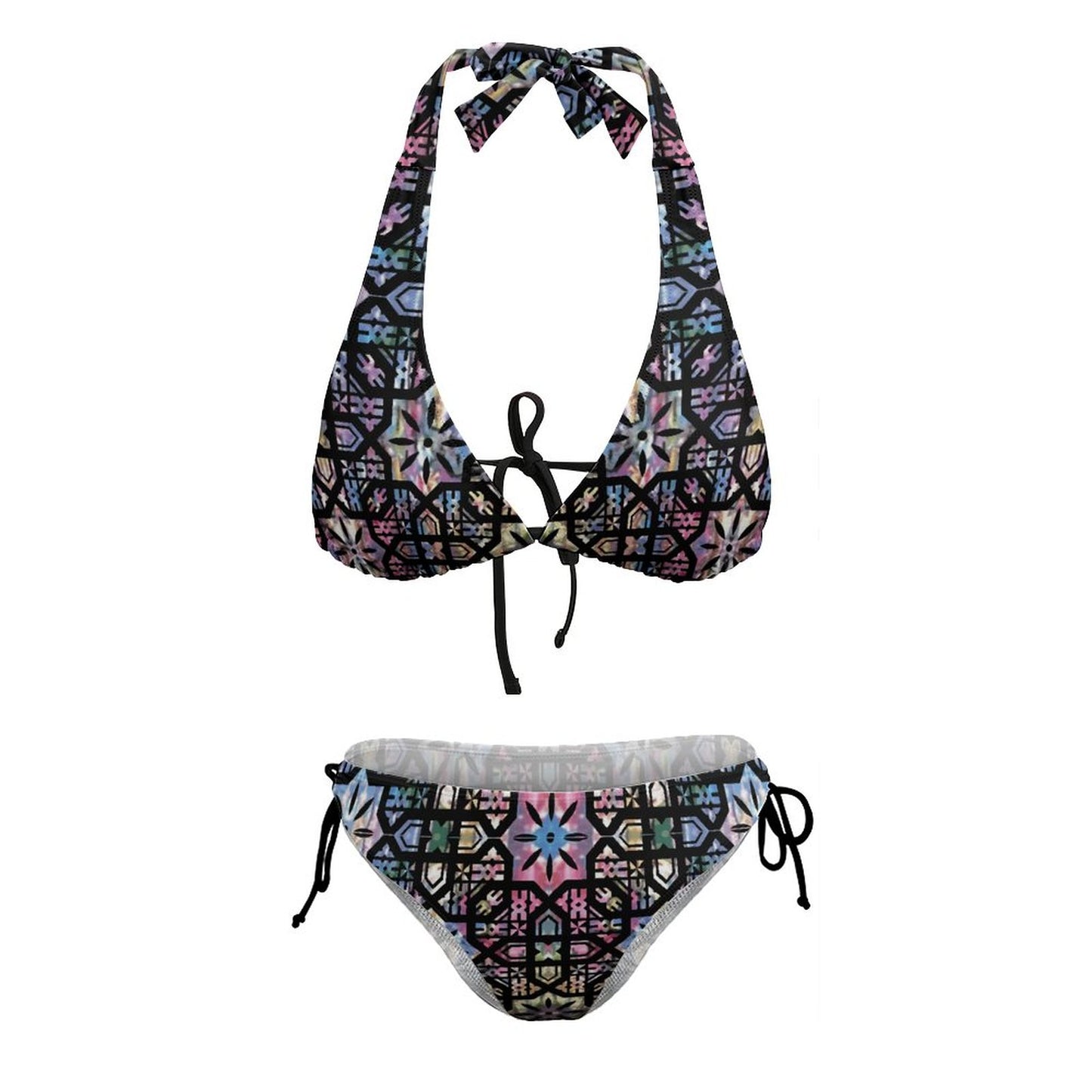Fiji Masi Plus Size Women‘s Halter Bikini Set 2