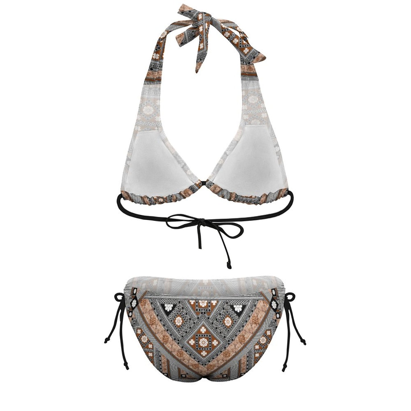 Fiji Masi Plus Size Women‘s Halter Bikini Set 4
