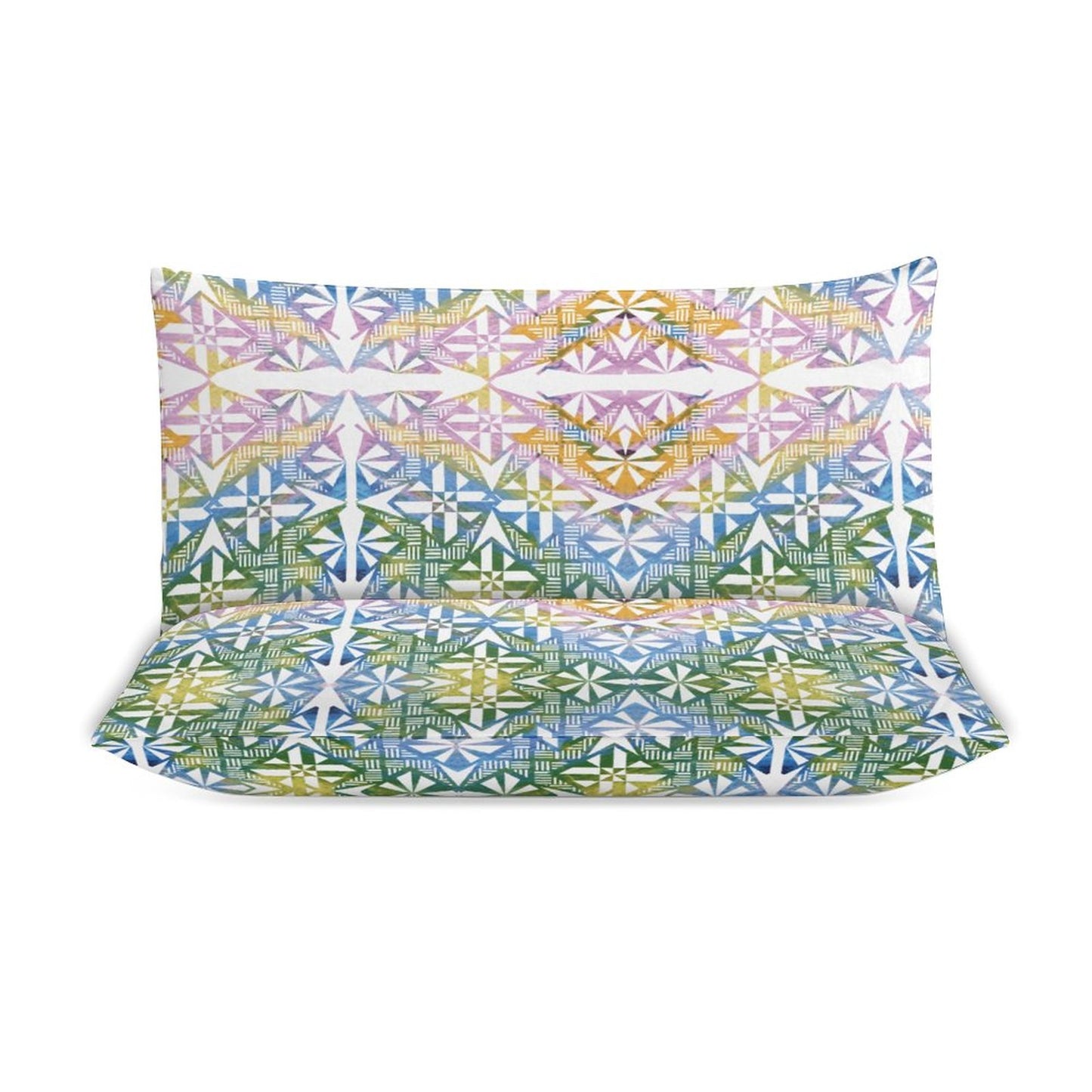 Fiji Masi 3-Piece Bedding Set-90"x90"/ 229x229cm (Dual-sided Printing) 17