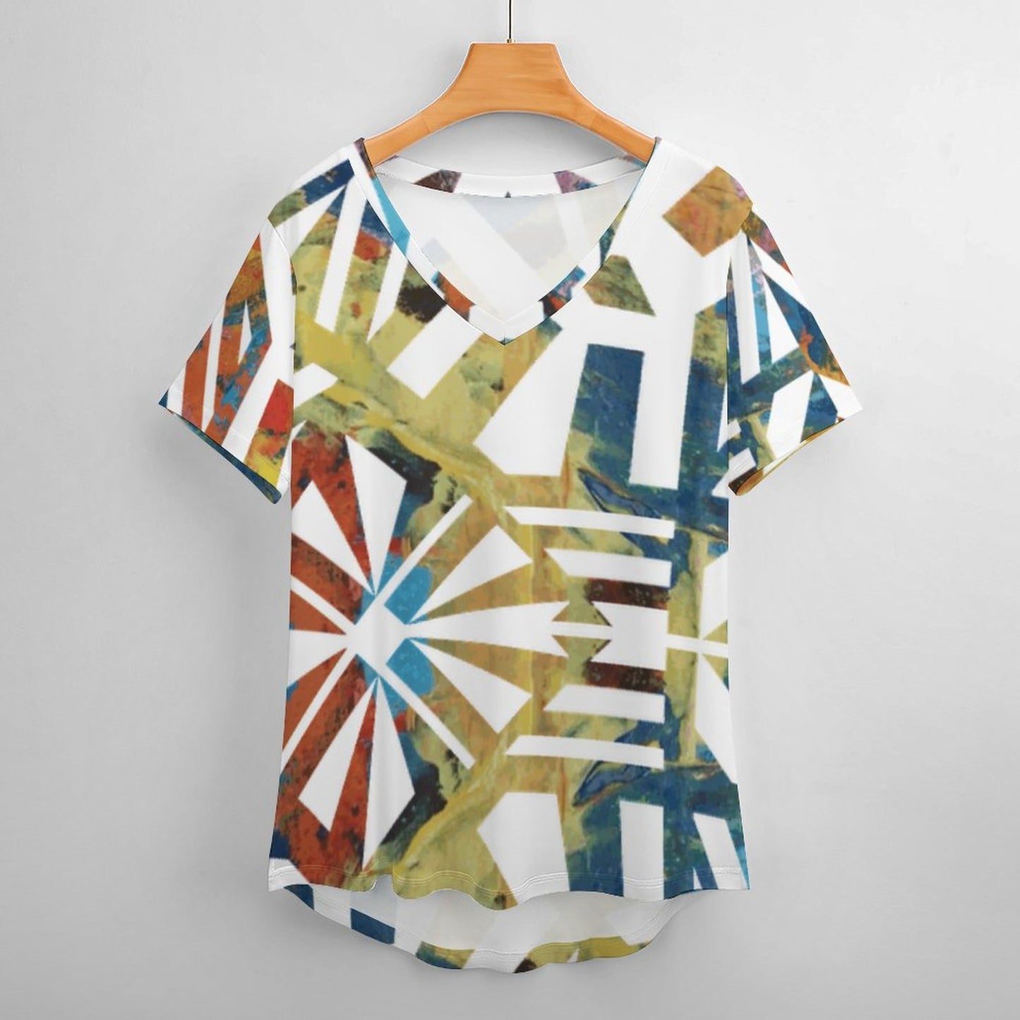Fiji MasiIce Silk V Neck Short-Sleeve Shirt 1