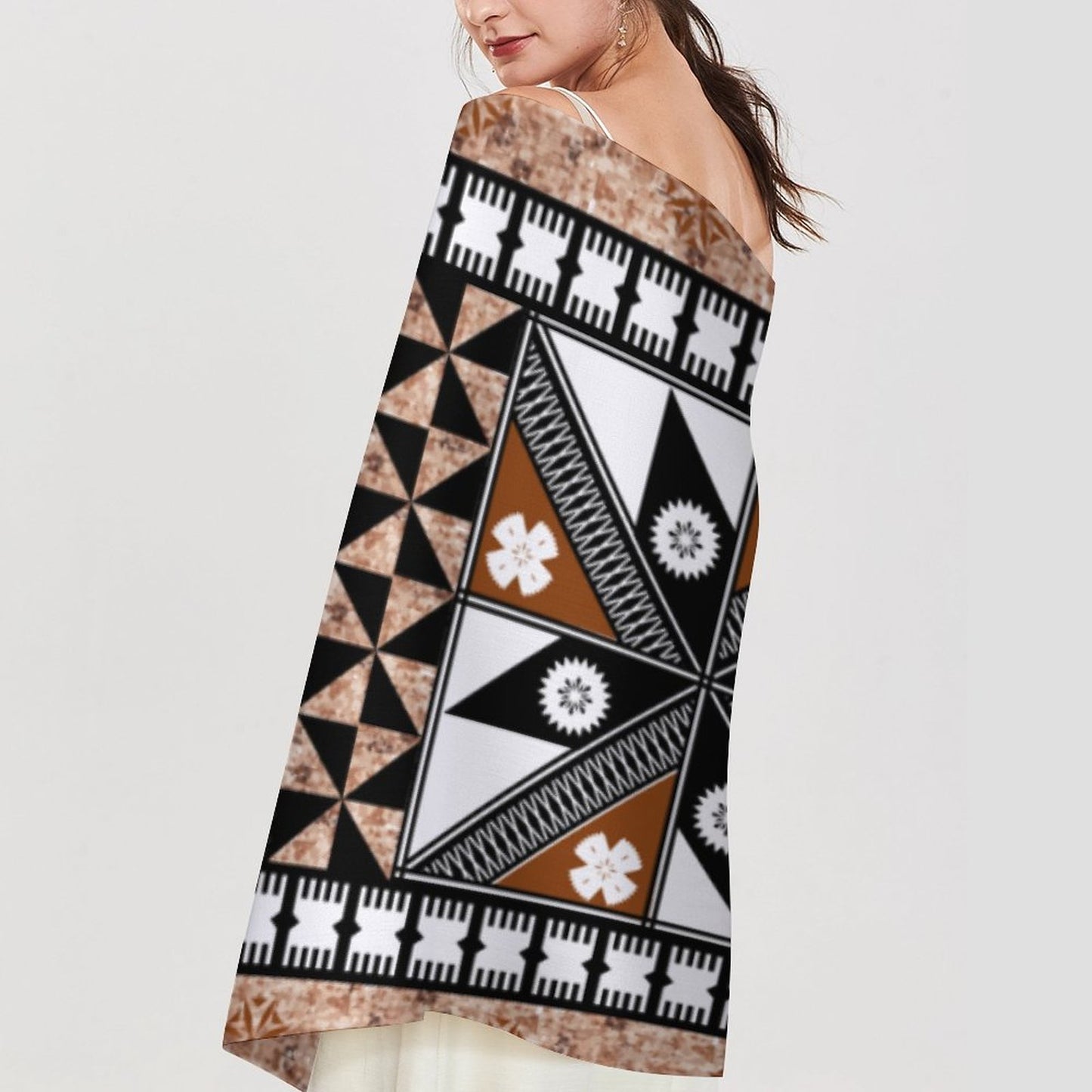 Fiji Masi Cashmere-like Tassel Scarf 3
