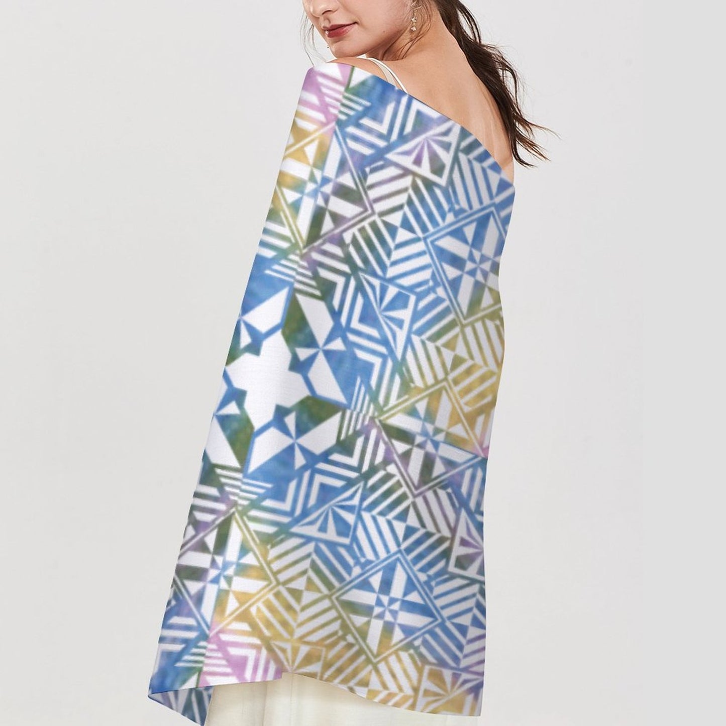 Fiji Masi Cashmere-like Tassel Scarf 2