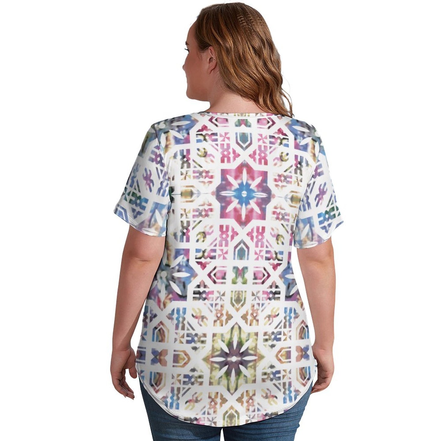 Fiji Masi Ice Silk V Neck Short-Sleeve Shirt 3
