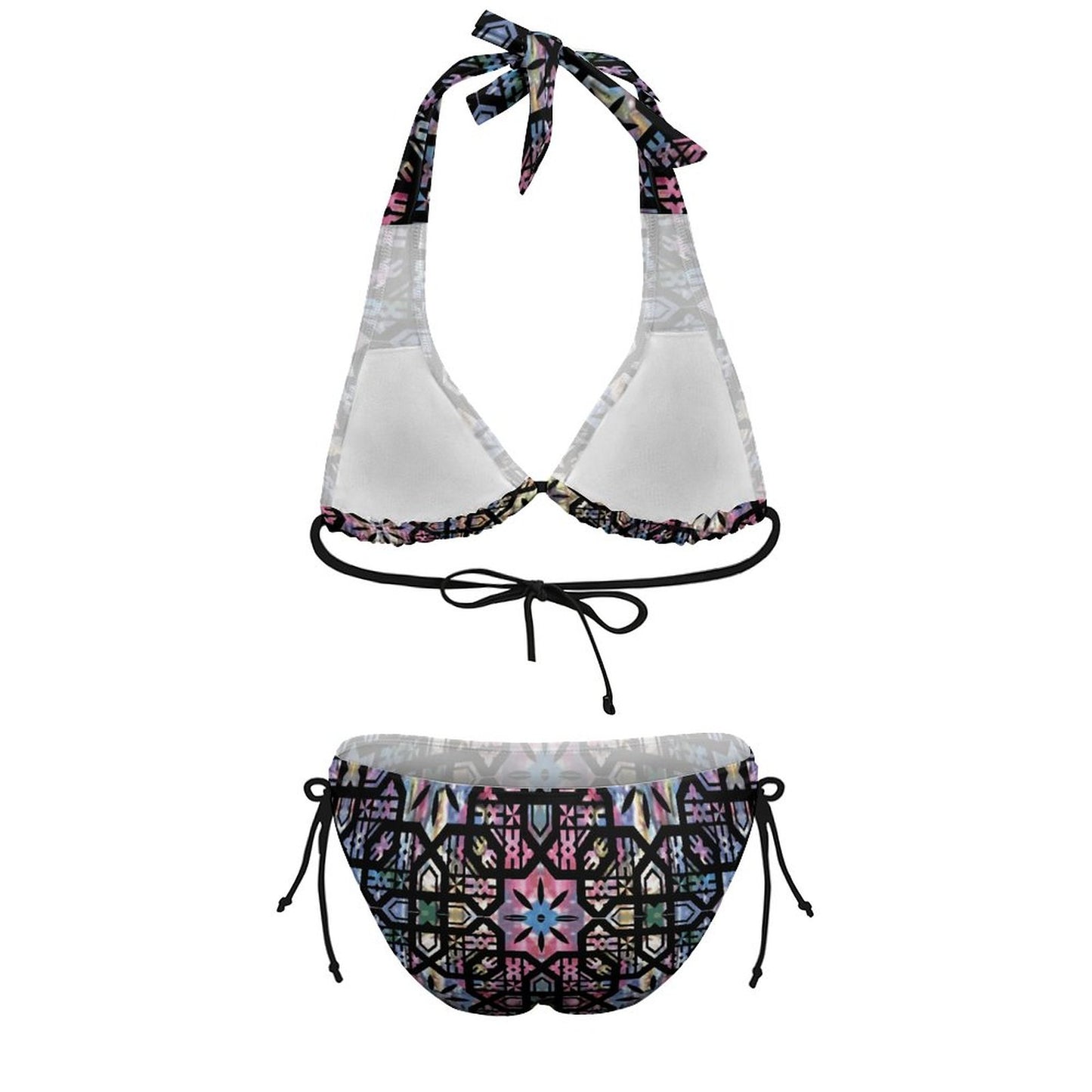 Fiji Masi Plus Size Women‘s Halter Bikini Set 2