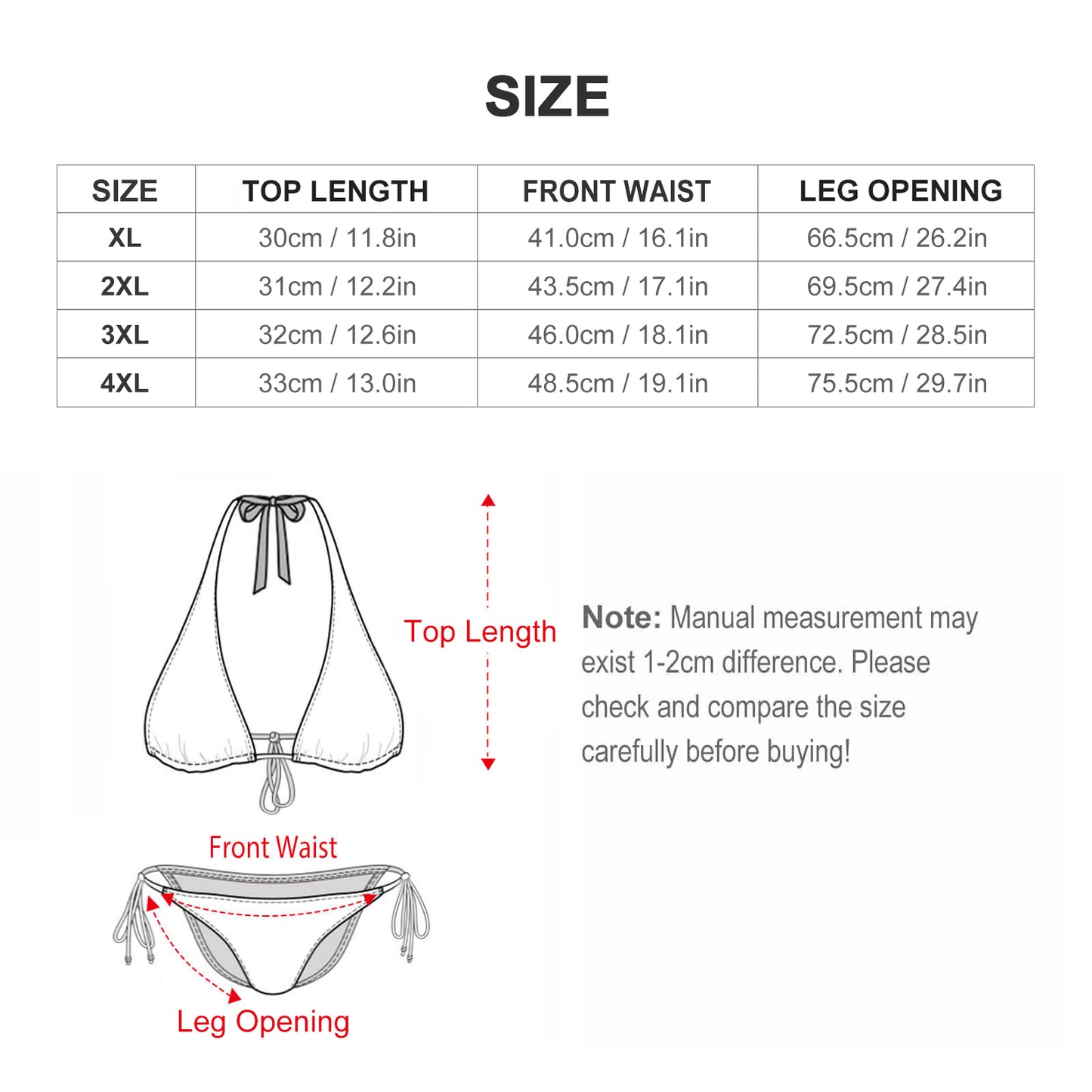 Fiji Masi Plus Size Women‘s Halter Bikini Set 3