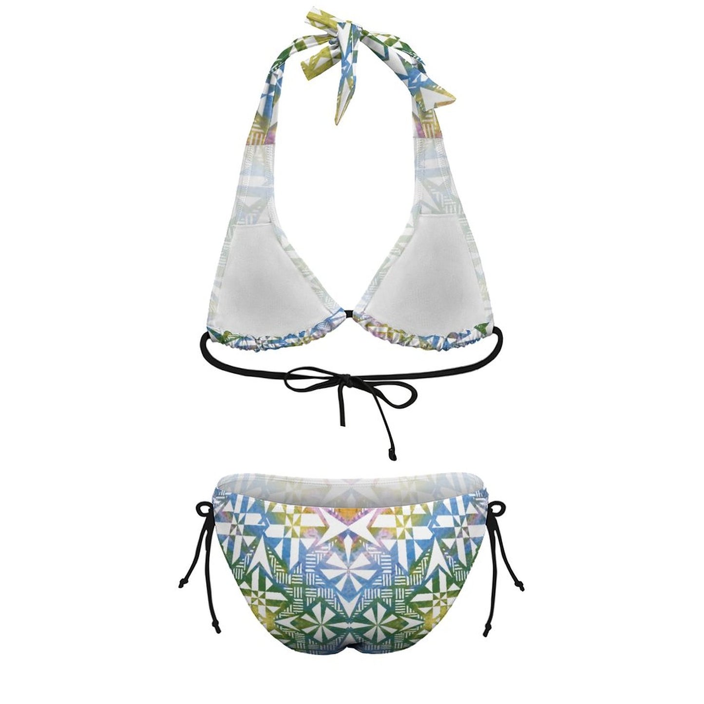 Fiji Masi Plus Size Women‘s Halter Bikini Set 3