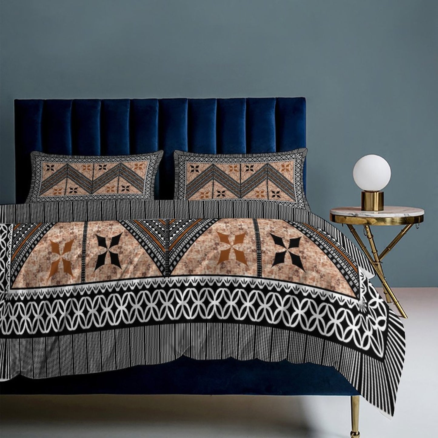 Fiji Masi 3-Piece Bedding Set-90"x90"/ 229x229cm (Dual-sided Printing) 9