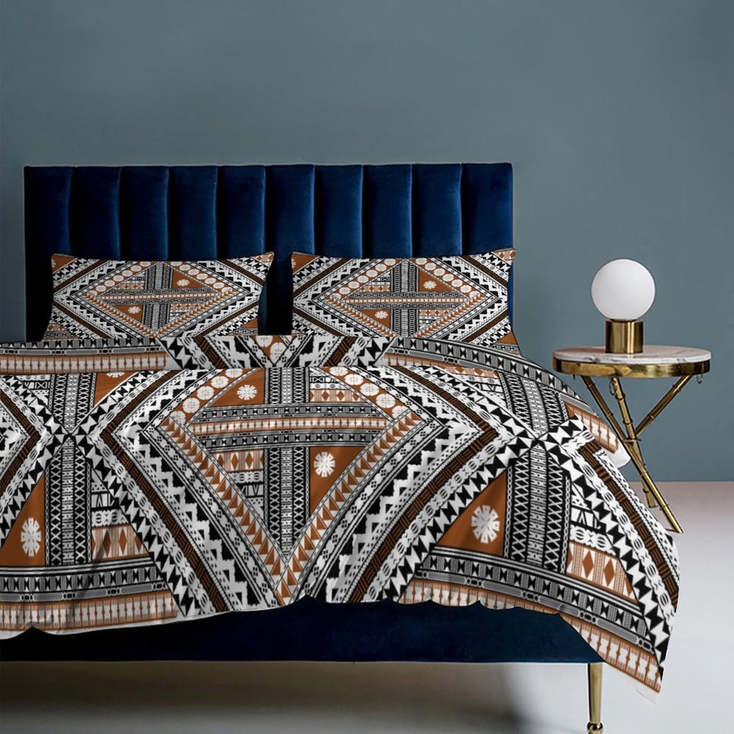 Fiji Masi 3-Piece Bedding Set-90"x90"/ 229x229cm (Dual-sided Printing) 11