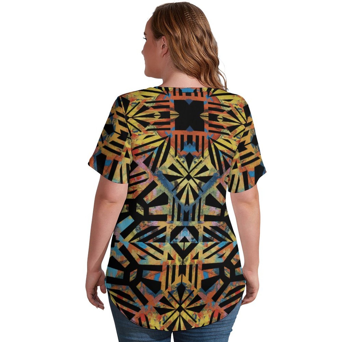 Fiji Masi Ice Silk V Neck Short-Sleeve Shirt 2