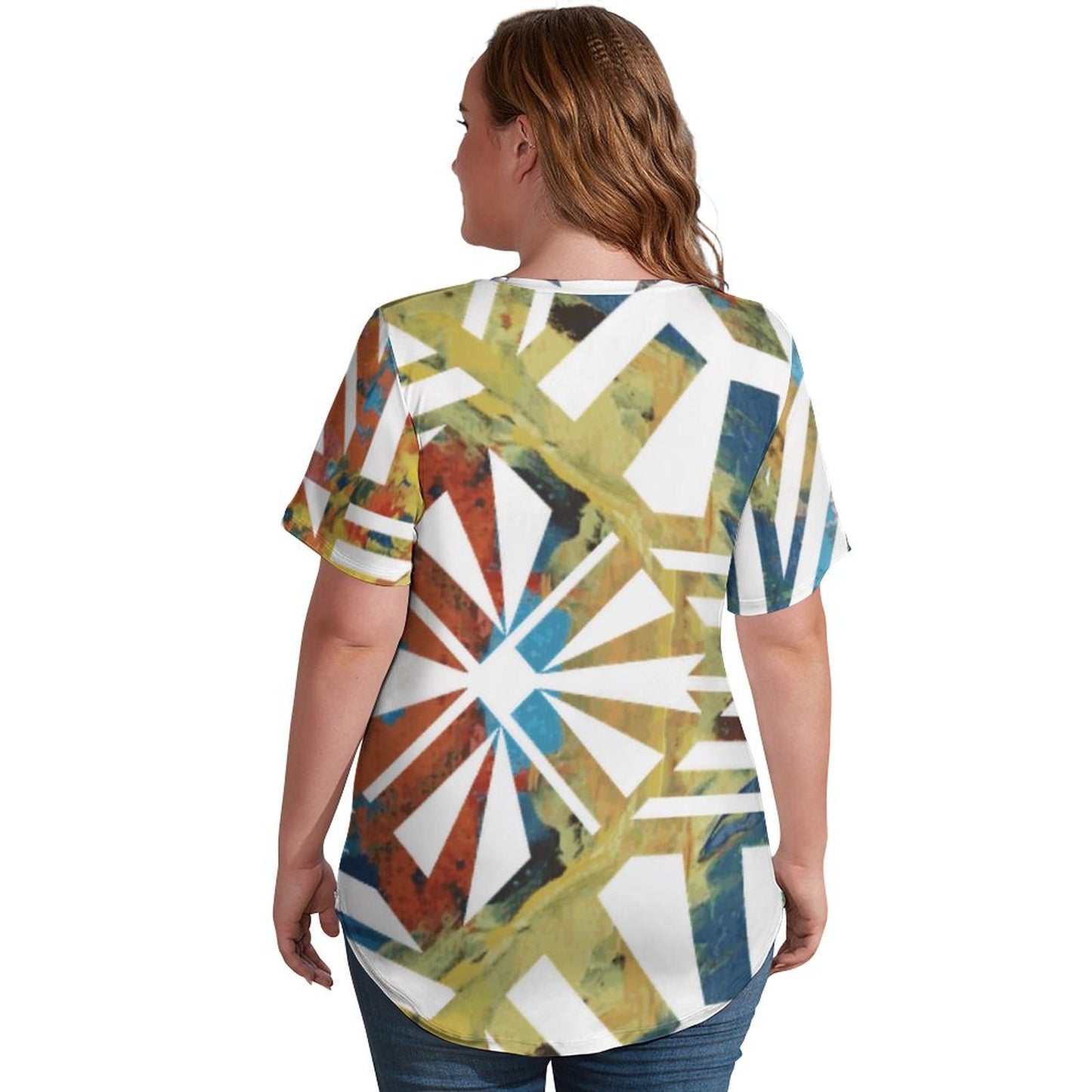 Fiji MasiIce Silk V Neck Short-Sleeve Shirt 1