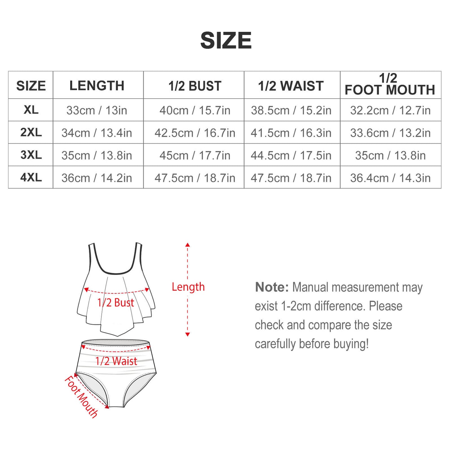 Fiji Masi Plus Size Women's Two piece Swimsuit with Tankini 1