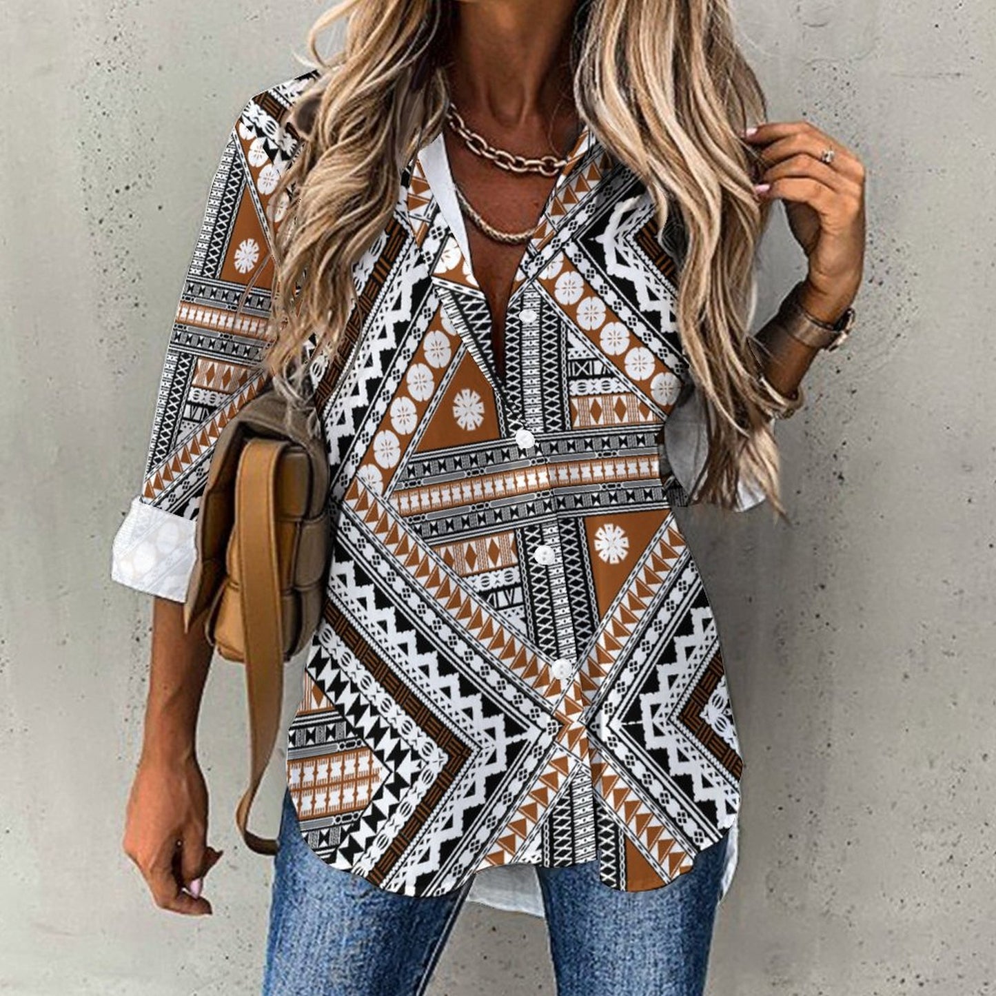 Fiji Masi Asymmetrical Hem Shirt 3
