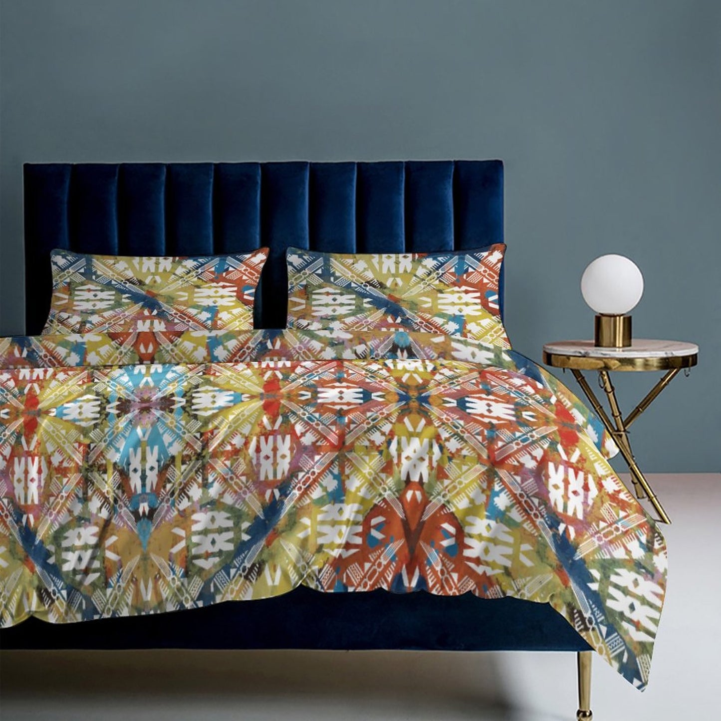 Fiji Masi 3-Piece Bedding Set-90"x90"/ 229x229cm (Dual-sided Printing) 13