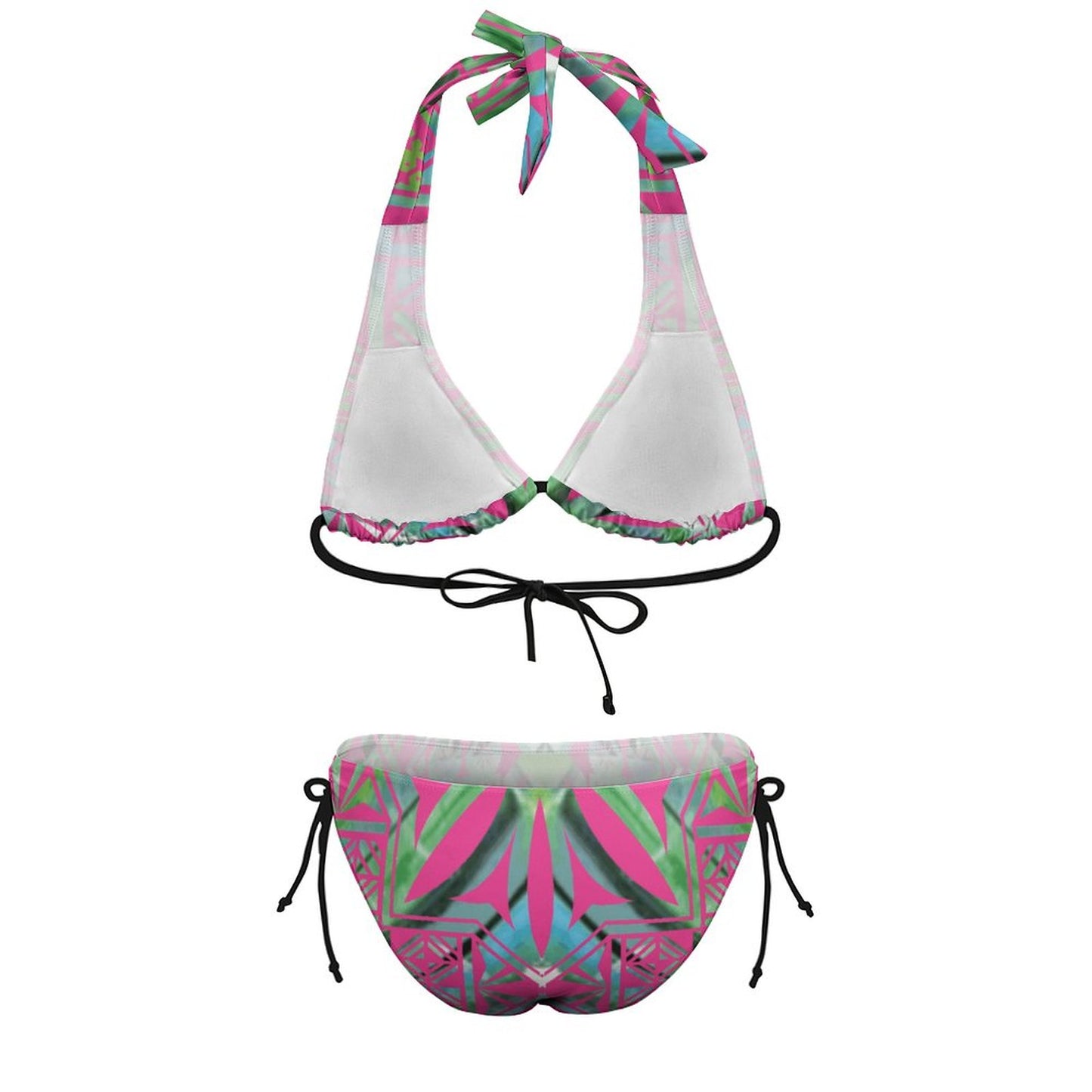 Fiji Masi Plus Size Women‘s Halter Bikini Set 1