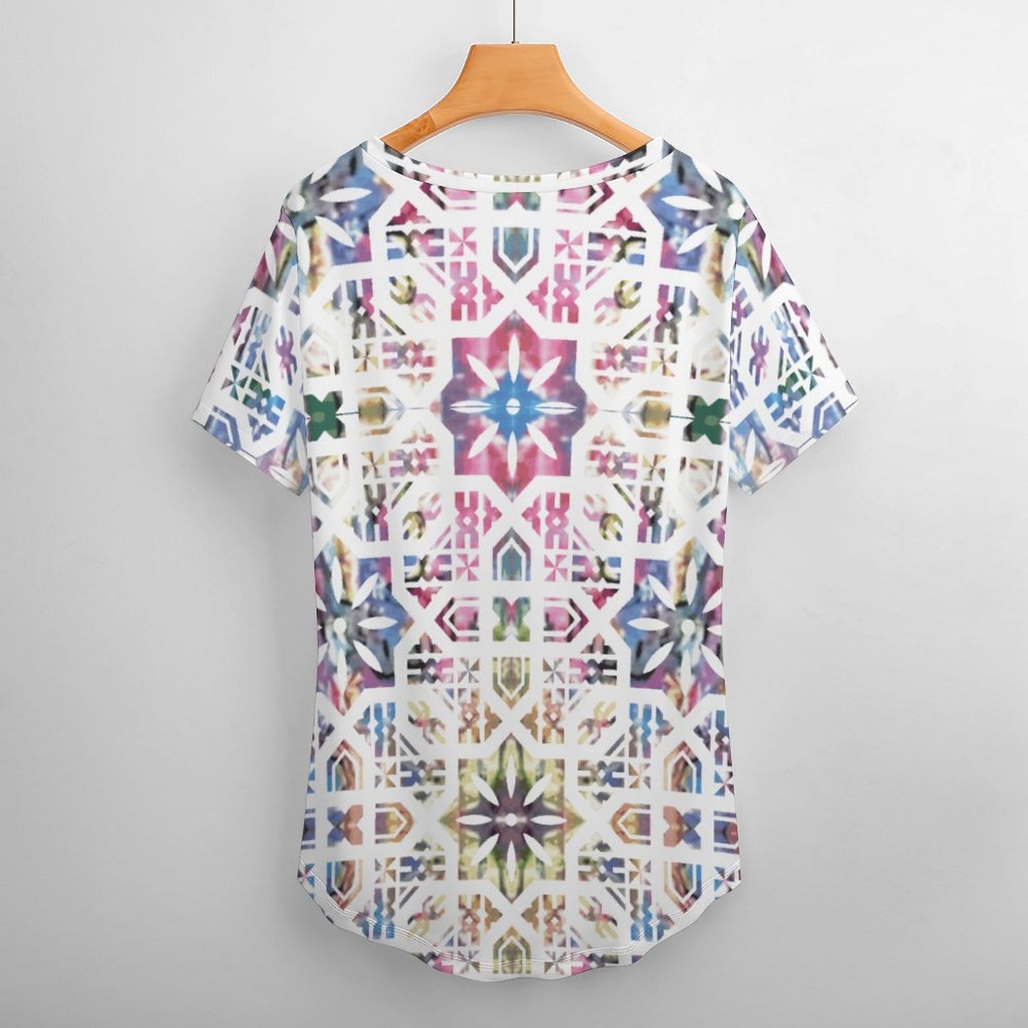 Fiji Masi Ice Silk V Neck Short-Sleeve Shirt 3