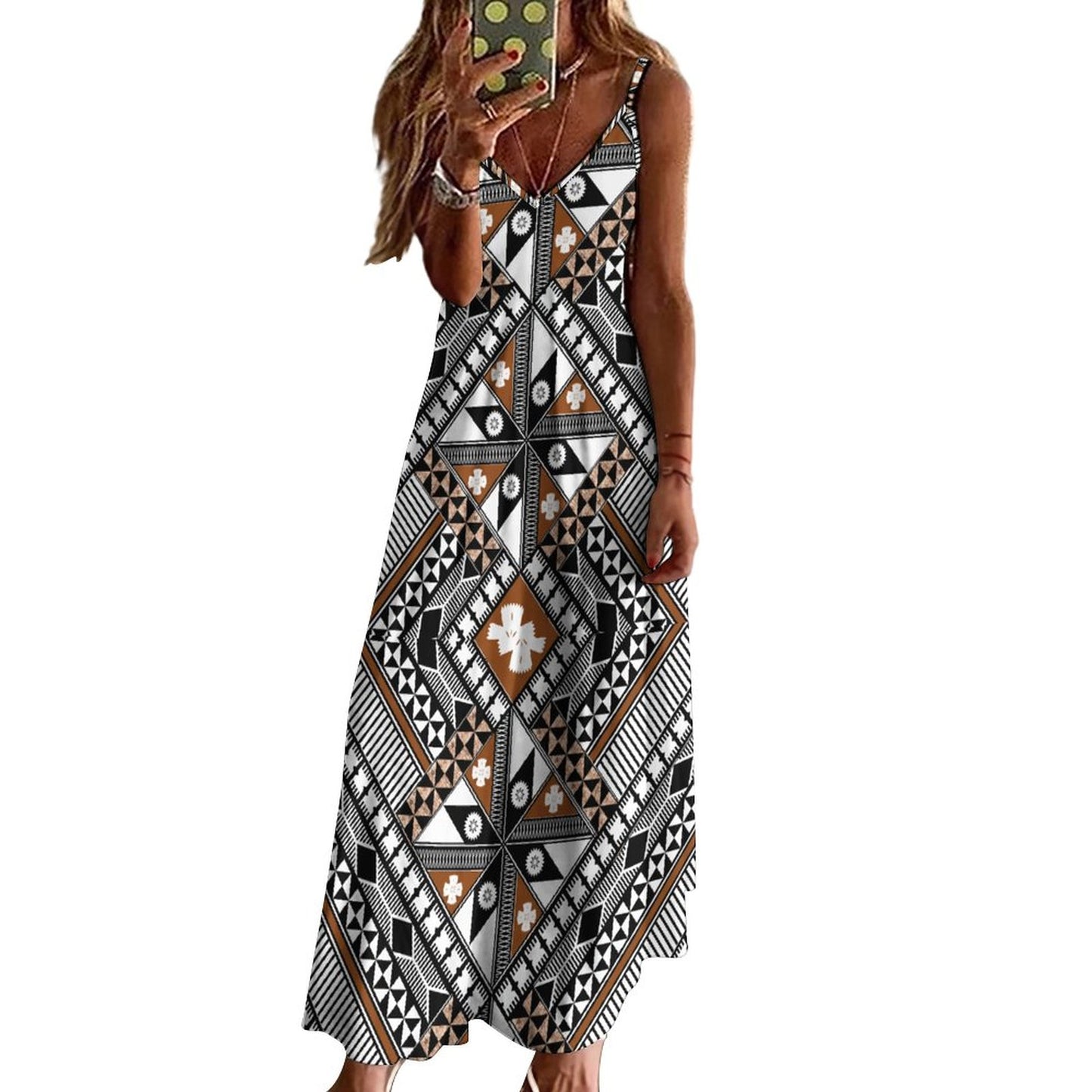 Fiji Masi Ankle-length Slip Dress 4