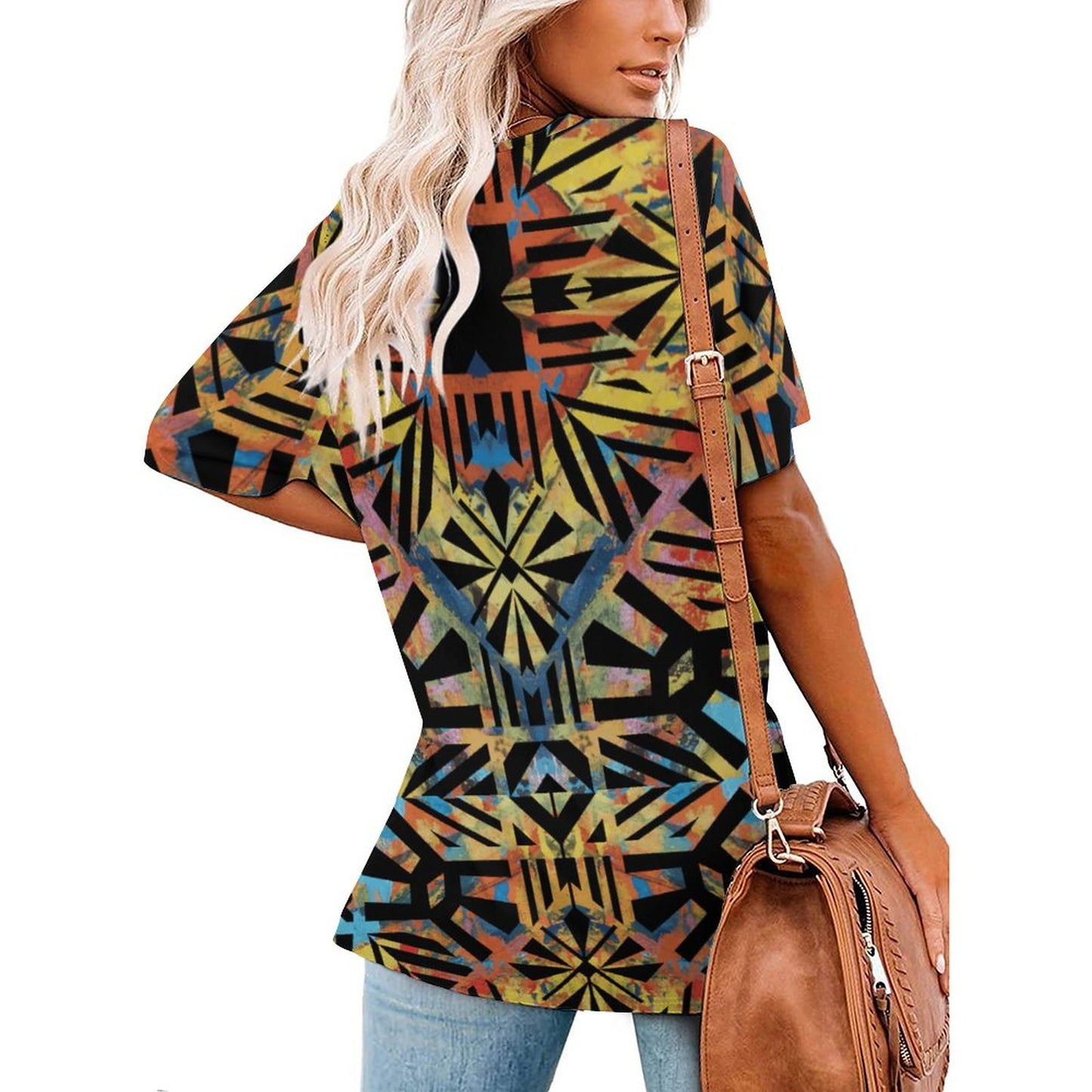 Fiji Masi Ice Silk V Neck Short-Sleeve Shirt 2