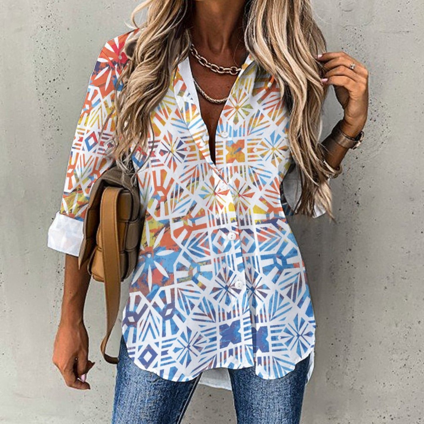 Fiji Masi Asymmetrical Hem Shirt 1