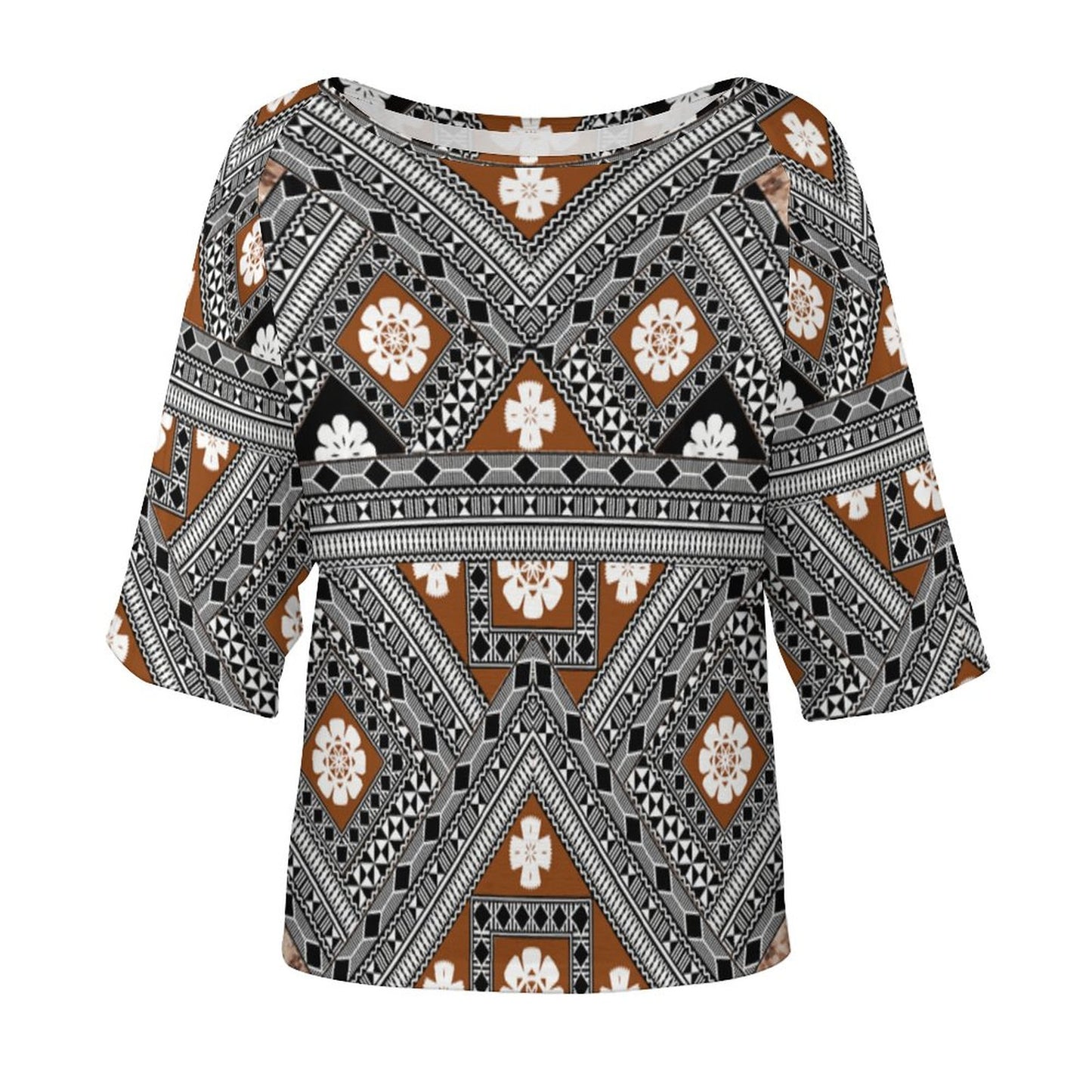 Fiji Masi Off the Shoulder Half-Sleeve T-shirt 2