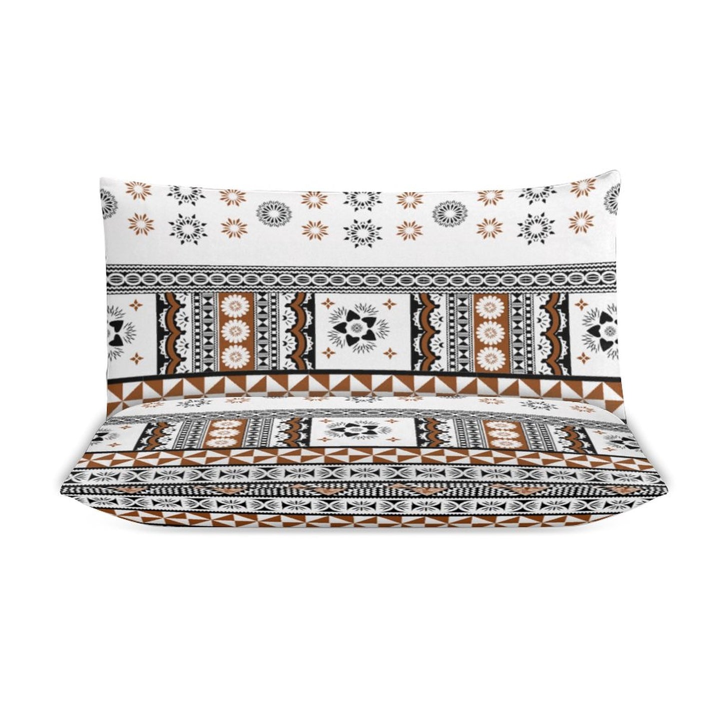Fiji Masi 3-Piece Bedding Set-90"x90"/ 229x229cm (Dual-sided Printing) 26
