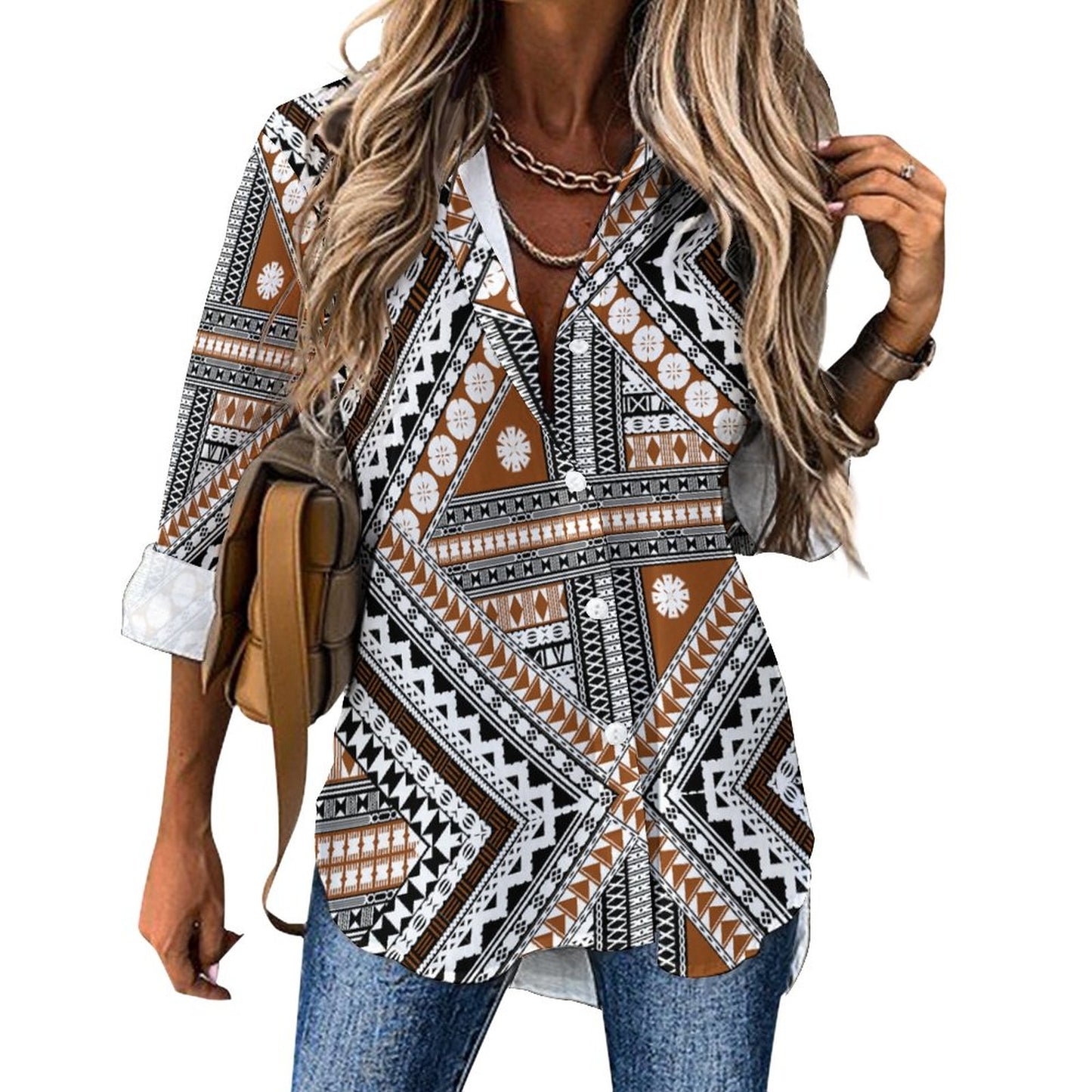 Fiji Masi Asymmetrical Hem Shirt 3