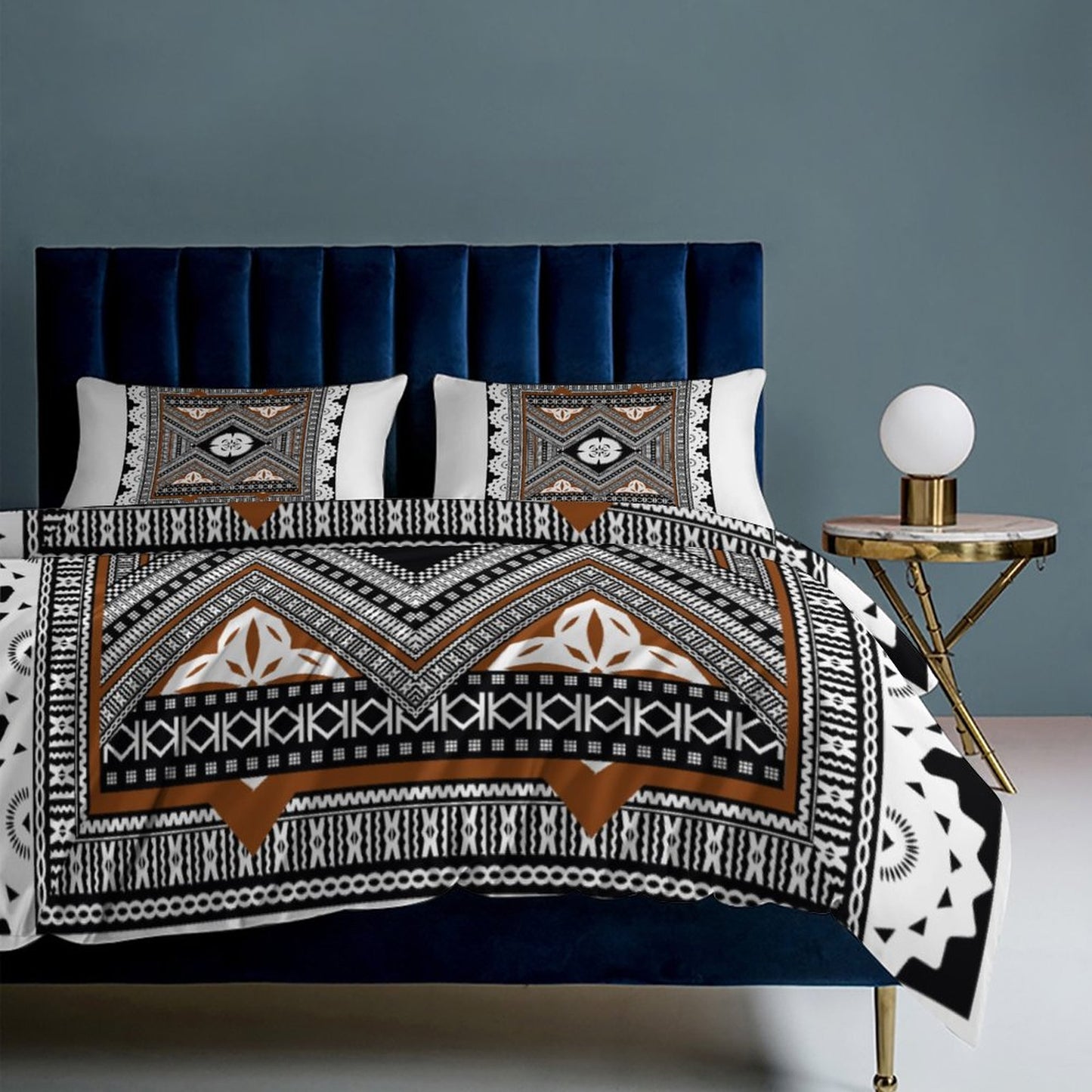 Fiji Masi 3-Piece Bedding Set-90"x90"/ 229x229cm (Dual-sided Printing) 10