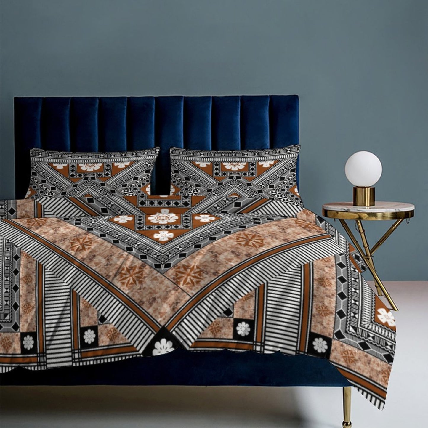 Fiji Masi 3-Piece Bedding Set-90"x90"/ 229x229cm (Dual-sided Printing) 25