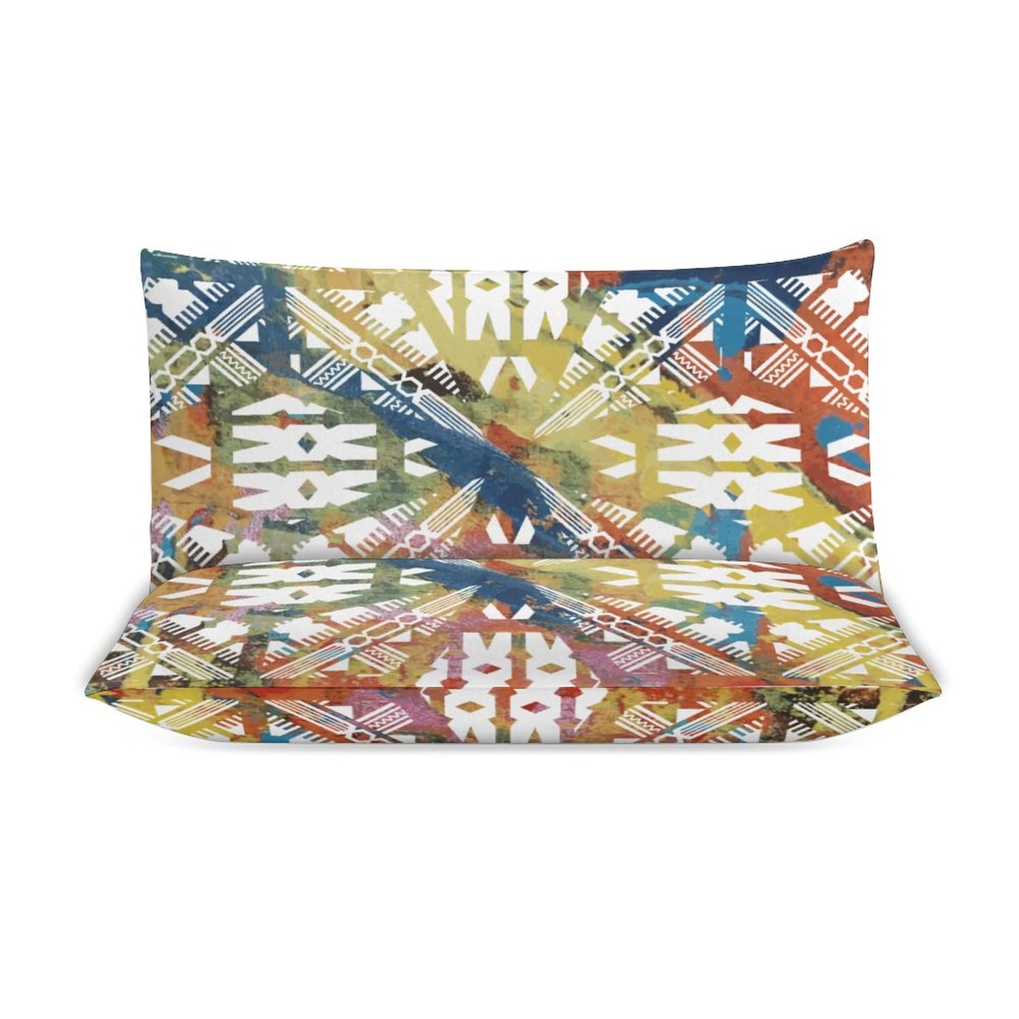 Fiji Masi 3-Piece Bedding Set-90"x90"/ 229x229cm (Dual-sided Printing) 13