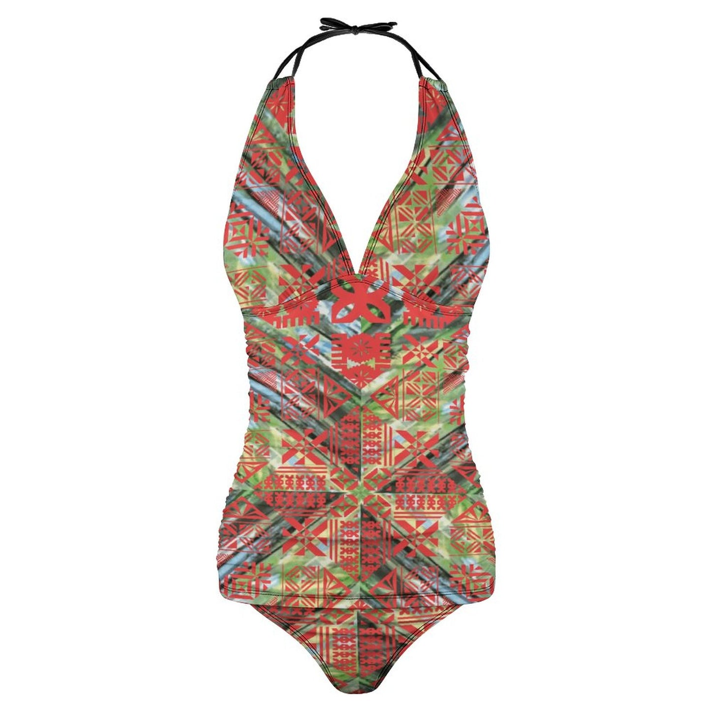 Fiji Masi 2-Piece Women's Halter Tankini 3