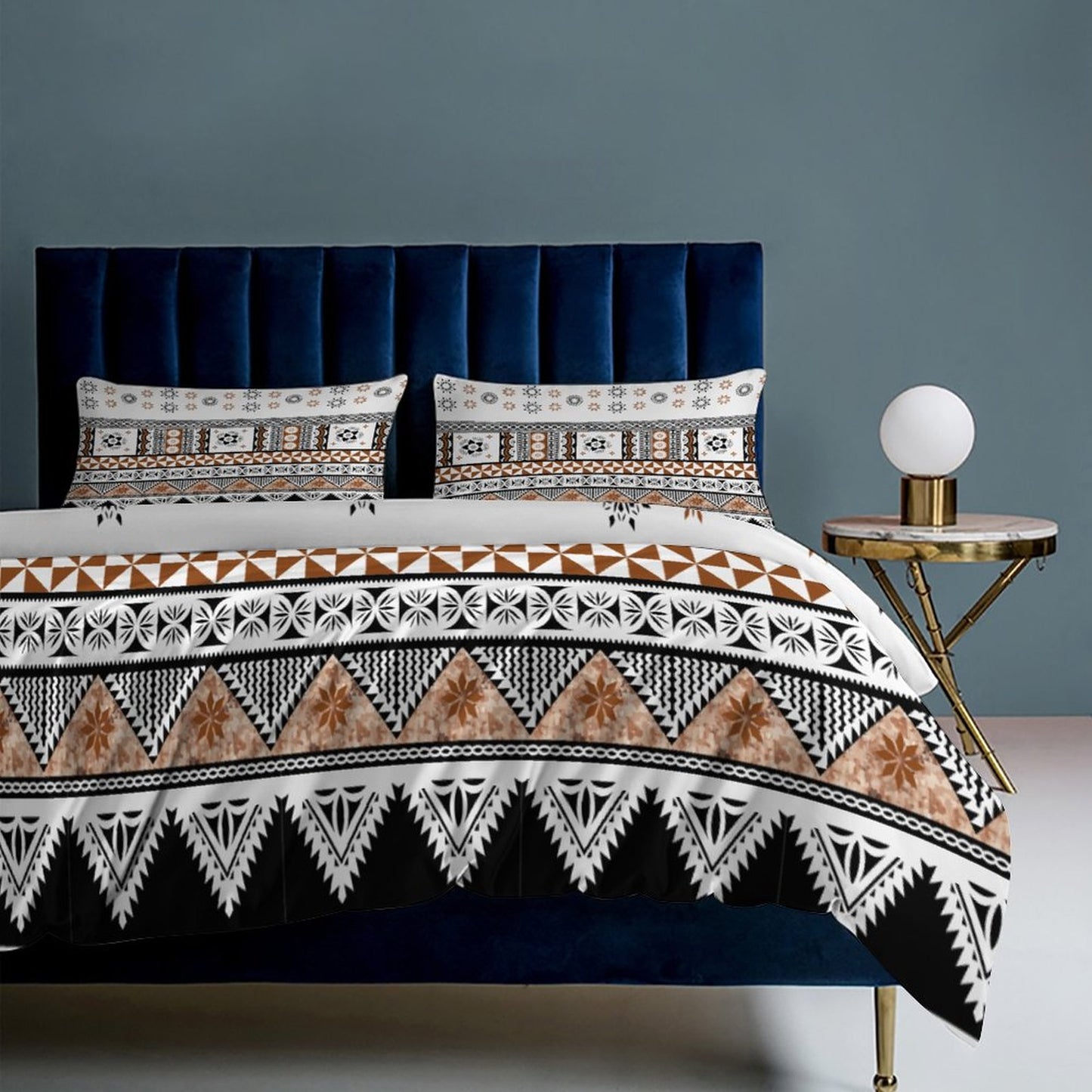 Fiji Masi 3-Piece Bedding Set-90"x90"/ 229x229cm (Dual-sided Printing) 9
