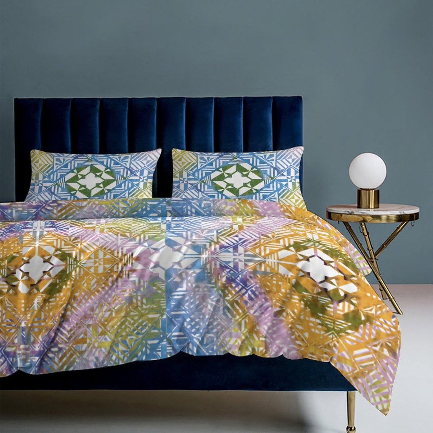 Fiji Masi 3-Piece Bedding Set-90"x90"/ 229x229cm (Dual-sided Printing) 20