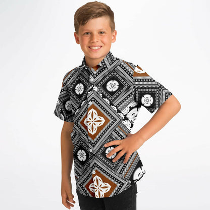 Fiji Masi Kids/Youth Short Sleeve Button Down Shirt 2