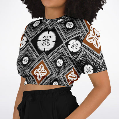 Fiji Masi  Short Sleeve Crop Top 2