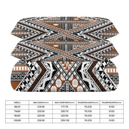 Fiji Masi 3-Piece Bedding Set-90"x90"/ 229x229cm (Dual-sided Printing) 11