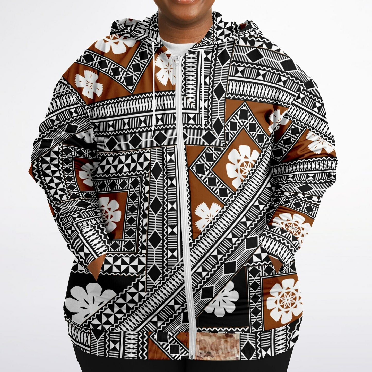 Fiji Masi Fashion Plus-size Ziphoodie 2