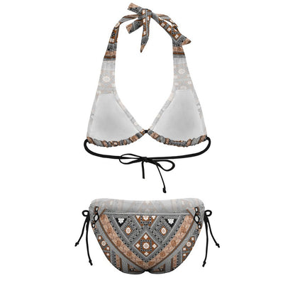 Fiji Masi Plus Size Women‘s Halter Bikini Set 4