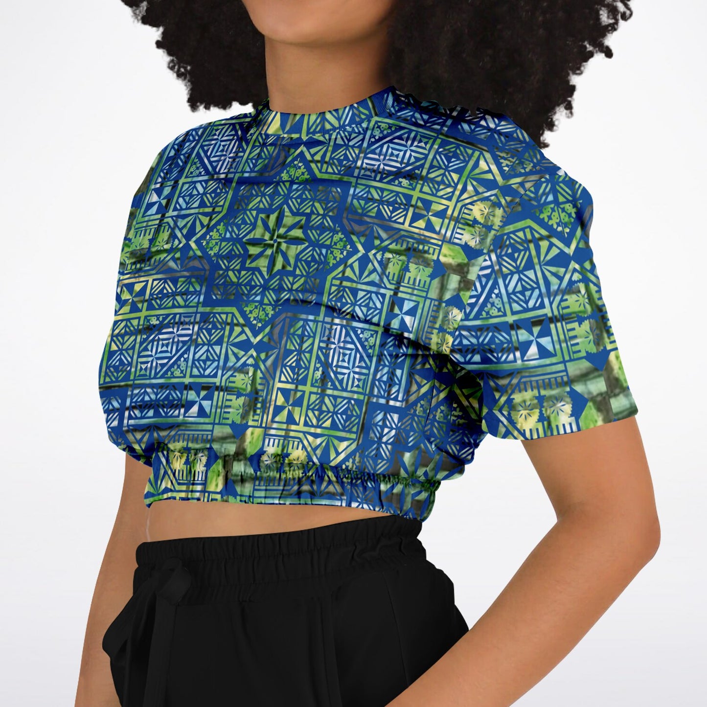 Fiji Masi  Short Sleeve Crop Top 6