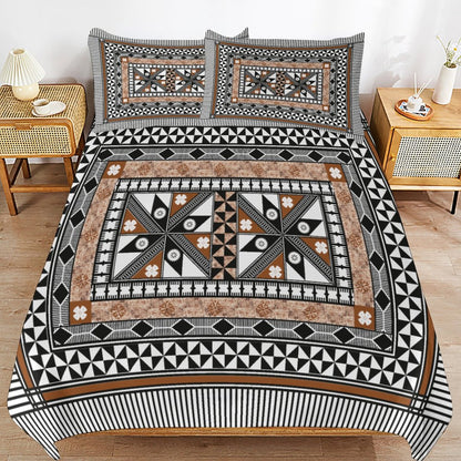 Fiji Masi 3-Piece Bedding Set-90"x90"/ 229x229cm (Dual-sided Printing) 6