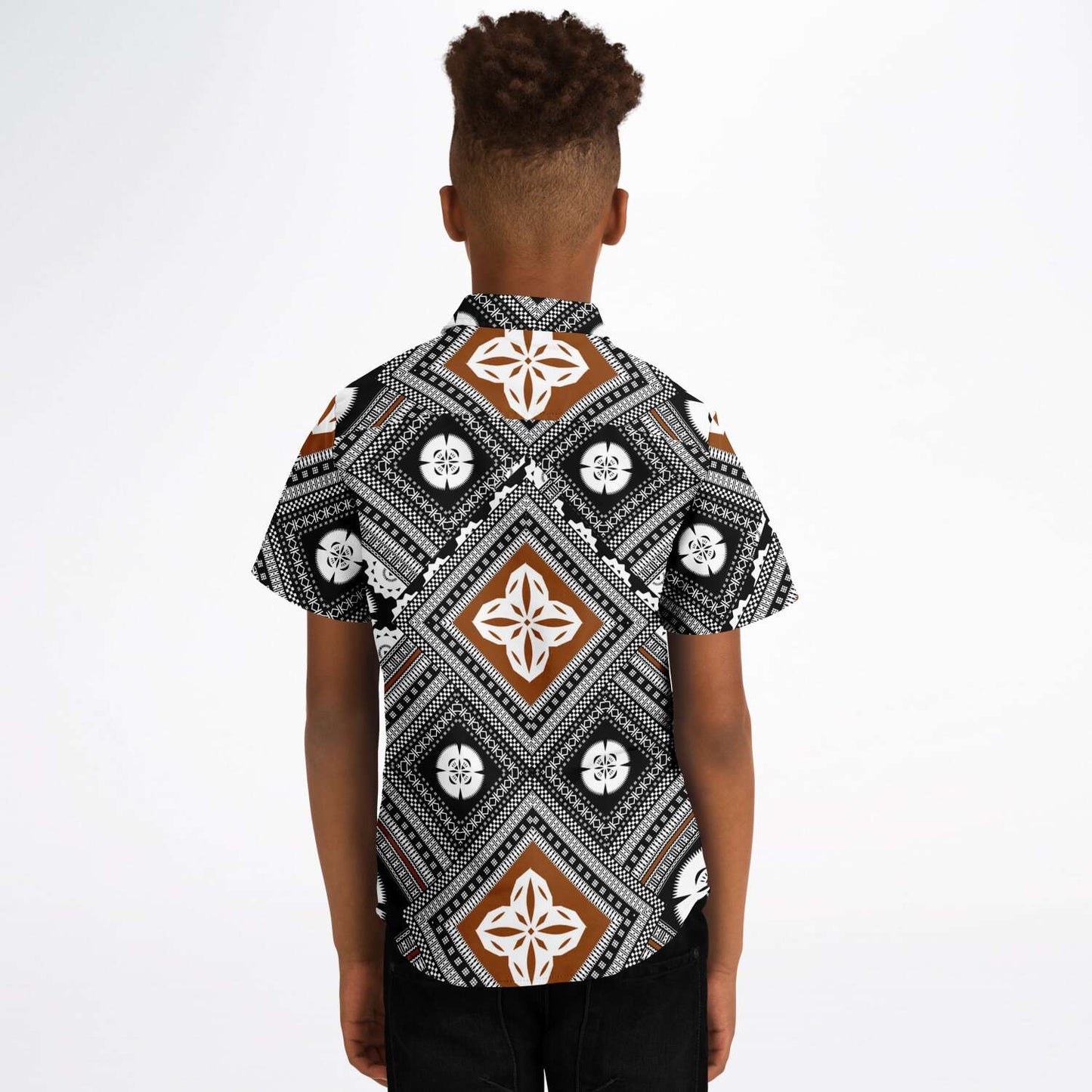 Fiji Masi Kids/Youth Short Sleeve Button Down Shirt 2
