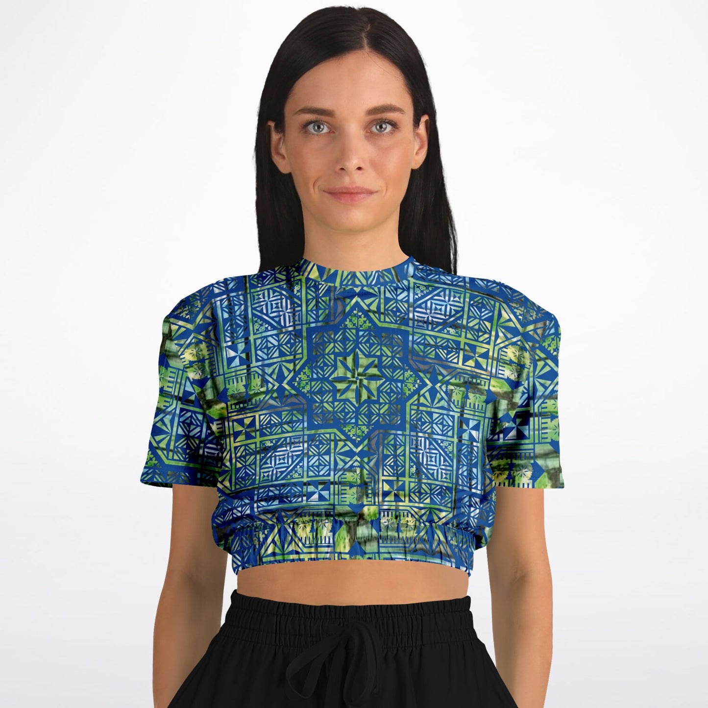 Fiji Masi  Short Sleeve Crop Top 6