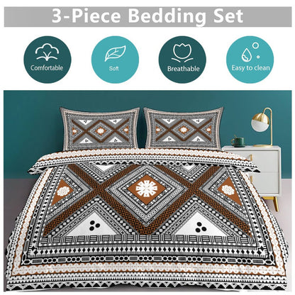 Fiji Masi 3-Piece Bedding Set-90"x90"/ 229x229cm (Dual-sided Printing)  4