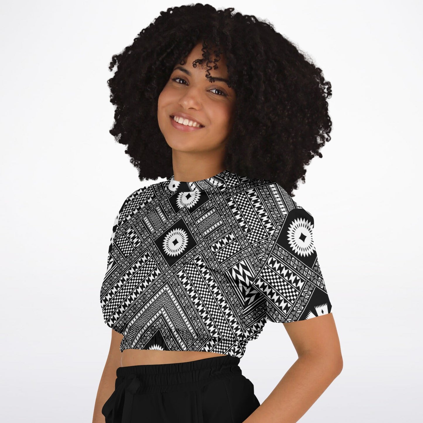Fiji Masi  Short Sleeve Crop Top 5