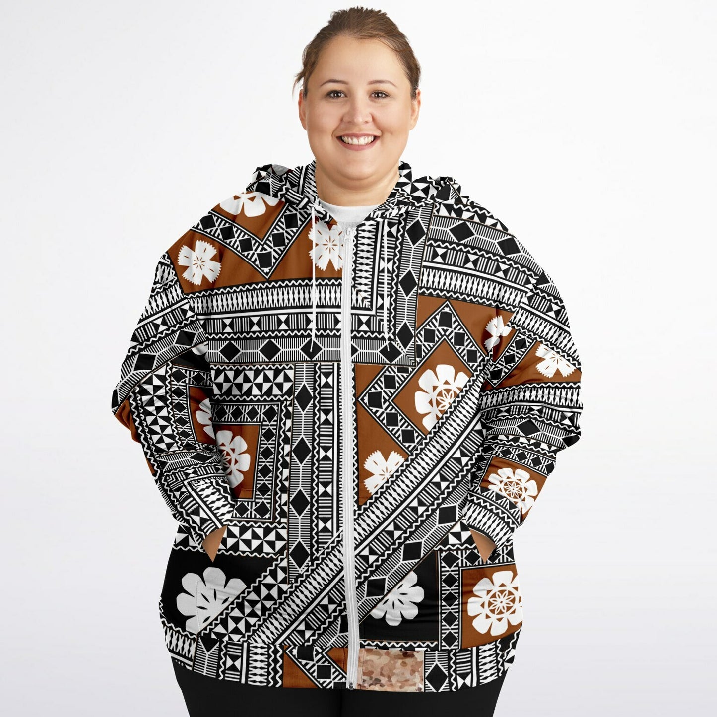 Fiji Masi Fashion Plus-size Ziphoodie 2