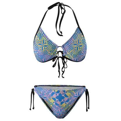 Fiji Masi Plus Size Halter Tie Front Bikini Set 2