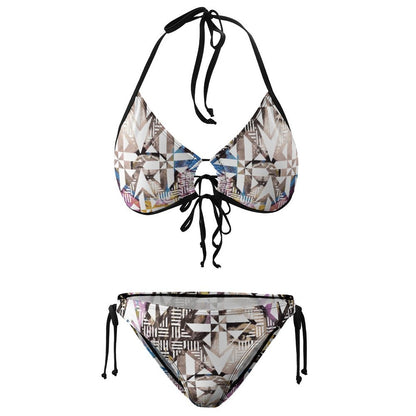 Fiji Masi Plus Size Halter Tie Front Bikini Set 3