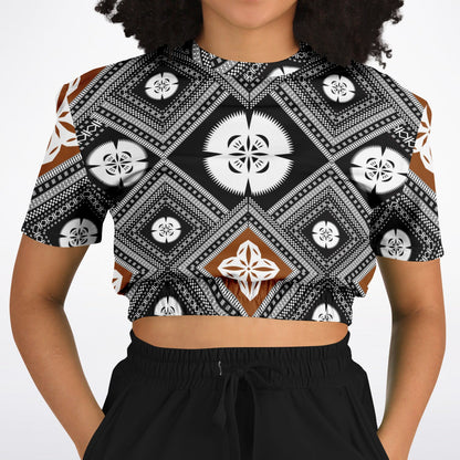 Fiji Masi  Short Sleeve Crop Top 2