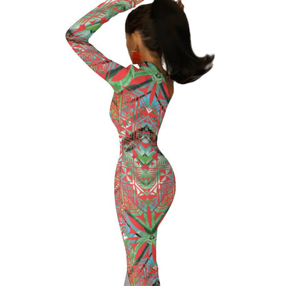 Fiji Masi One Shoulder Split Dress 4