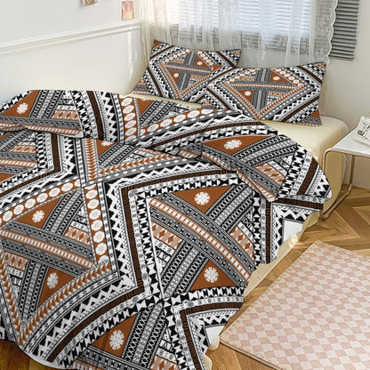 Fiji Masi 3-Piece Bedding Set-90"x90"/ 229x229cm (Dual-sided Printing) 11