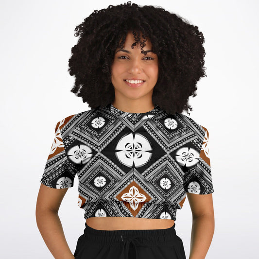 Fiji Masi  Short Sleeve Crop Top 2
