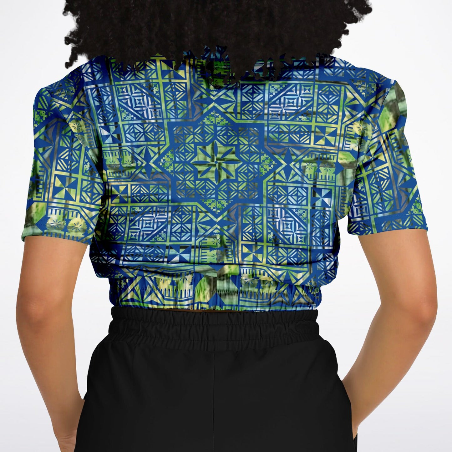 Fiji Masi  Short Sleeve Crop Top 6
